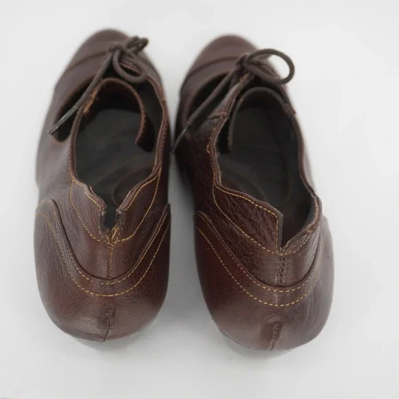 Born Mary Jane Oxford Heels Brown Lace Up Dark Academia Steampunk Lolita Size 10 - Picture 8 of 13